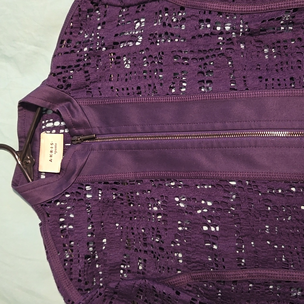 Akris Punto Womens Size 4 Zip Jacket Blazer - Picture 2 of 9